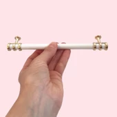 Sarmaşık Kulp Beyaz Altın Gold 160 mm Kulp Mobilya Mutfak Dolabı Çekmece Dolap Kapak Kulpu Kulbu Metal Kulpları - 5