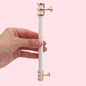 15 Adet Sarmaşık Kulp Beyaz Altın Gold 160 mm Kulp Mobilya Mutfak Dolabı Çekmece Dolap Kapak Kulpu Kulbu Metal Kulpları - 3