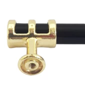 Sarmaşık Kulp Siyah Altın Gold 160 mm Kulp Mobilya Mutfak Dolabı Çekmece Dolap Kapak Kulpu Kulbu Metal Kulpları thumbnail 6