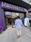 BASKILI YAZI DETAYLI KAPÜŞONLU PAMUK CEKET - BEYAZ - 2
