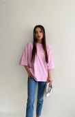 Oversize tişört - pembe renk - 5