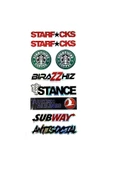 Starf CKS - StarFucks Coffee - Stance - Subway -Turkısh Hepsi bi Arada Hologramlı Çoklu Sticker - 1