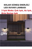 Solar Güneş Enerjili Bahçe,Teras,Balkon,Dış Mekan  Sensörülü  Kademeli Filament Led Aydınlatma Fener - 3