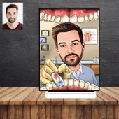 Diş Doktoru Dentist Karikatür Figürü,Sevgiliye Hediye,Doğum Günü Hediyesi - 1