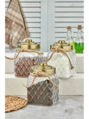 Cooker CKR2267 Gold Kapaklı Cam Kavanoz 20 Cm (Tekli) - 1