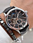 Ferrucci Function FCF.03343FK.0 Deri Kordon Otomatik Erkek Kol Saati thumbnail 1