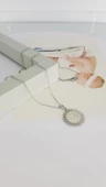 Gümüş Güneş Çelik Kolye Sns202822 - 1
