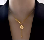 Papatya Gold Çelik Kolye Sns202875 - 2