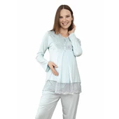 Rozalinda 127 Kadın Kışlık Lohusa Pijama Takım - 2