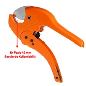 Su Tesisatı PPRC PVC Plastik Boru Kesme Otomatik Bahçe Hortum Kesici Makası 42 mm thumbnail 3
