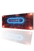 SonicTouch UltraGrand Code Devre Kartı Dikişsiz Xxl Gaming Oyuncu Masaüstü Klavye Mouse Pad 40x90Cm - 1