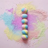 Bubble T Rainbow Tea Bath Fizzer 150 gr Banyo Topu - 3