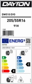 DAYTON 205/55 R16 91H DW510E KIŞ LASTİĞİ (ÜRETİM YILI: 2024) - 2