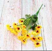 Nettenevime Sarı Papatya Yapay Çiçek 30 cm 6 Dal 24 Kafa thumbnail 5