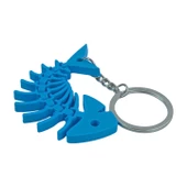3D Haraketli Balık Anahtarlık - Mavi - 3