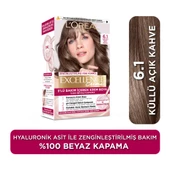L’Oréal Paris Excellence Creme 6.1 Küllü Açık Kahve Saç Boyası - 1