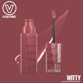 Maybelline New York Super Stay Vinyl Ink Uzun Süre Kalıcı Likit Parlak Ruj 40 Witty - 6