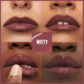 Maybelline New York Super Stay Vinyl Ink Uzun Süre Kalıcı Likit Parlak Ruj 40 Witty - 2