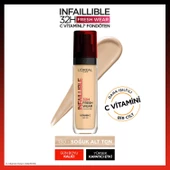 L'Oréal Paris Infaillible 32H Fresh Wear C Vitaminli Fondöten - 130 True Beige - 1
