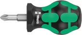 Wera 355 PZ Pozidriv Stubby/Topaç/Karbüratör Tornavidası, PZ 2 x 25 mm - 1