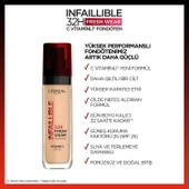L'Oréal Paris Infaillible 32H Fresh Wear C Vitaminli Fondöten - 145 Rose Beige - 4