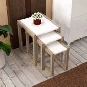 MODİLAYN Hülya Zigon Sehpa Takımı High Gloss -CORDOBA - 2