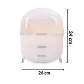 Piev House By House Çok Satan Süper 3 Lü Set Bir Arada Takı Fırçalık Makyaj Organizer - 5