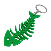 3D Haraketli Balık Anahtarlık - Yeşil - 1