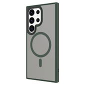 Samsung Galaxy S24 Ultra Kılıf Sert PC Arka Yüzey Wireless Şarj Özellikli Flet Magsafe Kapak thumbnail 10