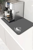 Valerine Life Kahve Makinesi Matı Su Geçirmez Kaymaz Yıkanabilir Çaycı, Çay Espresso Makinesi Pad 35x45cm 27240111 - 1