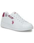 U.s. Polo Assn. Costa Wmn 4Fx Kadın Beyaz-Bordo Sneaker Ayakkabı thumbnail 1