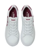 U.s. Polo Assn. Costa Wmn 4Fx Kadın Beyaz-Bordo Sneaker Ayakkabı thumbnail 6