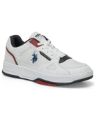 U.s. Polo Assn. Mysterio 4Fx Erkek Beyaz-Lacivert-Kırmızı Sneaker Ayakkabı - 1