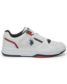 U.s. Polo Assn. Mysterio 4Fx Erkek Beyaz-Lacivert-Kırmızı Sneaker Ayakkabı - 2