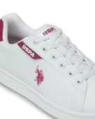 U.s. Polo Assn. Costa Wmn 4Fx Kadın Beyaz-Bordo Sneaker Ayakkabı thumbnail 7