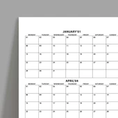 2025 Yıllık Planlayıcı Duvar Takvimi, 2025 Planlayıcı Takvim, 2025 Year Planner - 2