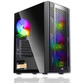 GameBooster Kasa Gb-F3107B 650W 80+ Bronze Mesh 4X Rgb Fanlı Gamıng Siyah - 2