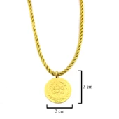 Altın Kaplama İmitasyon 2,5' luk Reşat Altın İpli Kolye KLY - 615 thumbnail 3