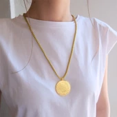 Altın Kaplama İmitasyon 5'li Reşat Altın İpli Kolye KLY-614 thumbnail 2