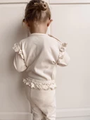 Naturaborn GOTS Organik Sertifikalı Kız Bebek Fırfırlı Tayt&Body Takım - 5