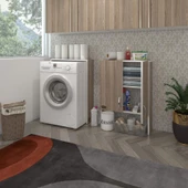 Kenzlife çamaşır makinesi dolabı veronika crd 180*066*20 banyo çift kapaklı arkalıksız - 2