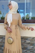 Duru Simli Camel Elbise thumbnail 2
