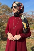 Işıl Pantolonlu Triko Takım Bordo - 3