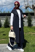 Apoletli Çizgili Takım Lacivert - 7