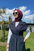 Apoletli Çizgili Takım Lacivert - 2