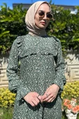 Dilruba Yeşil Çiçekli Tunik - 3