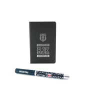 Beşiktaş Orijinal Lisanslı Kalem Termo Deri Defter Vip Set Ahşap Kutulu - 3