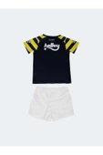 Fenerbahçe Orijinal Çubuklu Çocuk Forma Set - 2