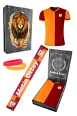 Galatasaray Orijinal Metin Oktay Hediye Set Sevgililer Günü Hediyesi T-shirt + Şal (atkı) + Bileklik - 1