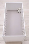 3 Adet 40 x 80 + 10 cm Anne Yanı Lastikli Penye Kumaş Bebek Çarşafı - 6